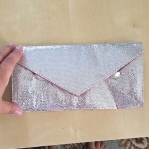 Victorias Secret Sparkling Pink Envelope Clutch